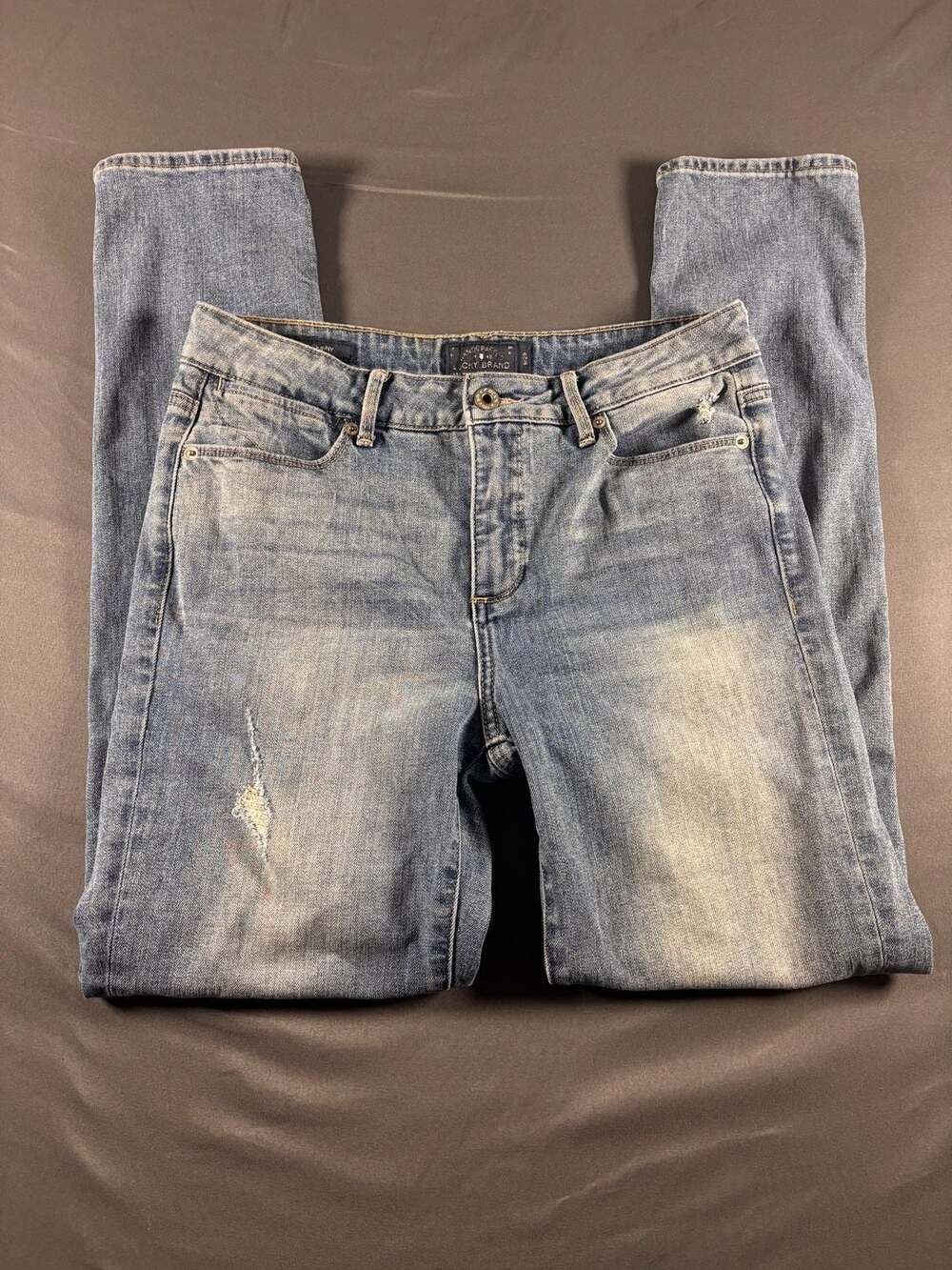 Lucky Brand Hayden Skinny Jeans Women’s size 8/29 Light Wash Distressed Denim
